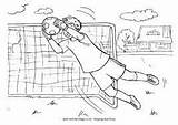Coloring Goalkeeper Boy Pages Colouring Soccer Boys Choose Board sketch template
