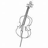 Cello Ausmalen sketch template