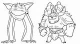 Trollhunters Coloring Pages Goblin Draal Printable Scribblefun Troll Sheets Anywhere Books Deadly Hunters Evil sketch template