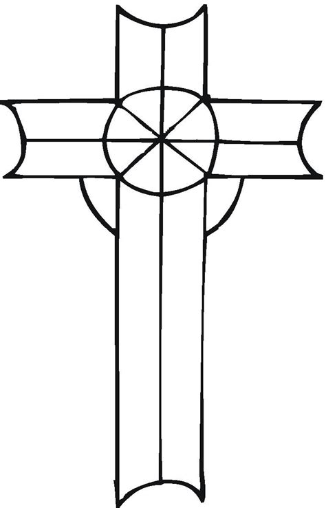 christian cross template printable clipart