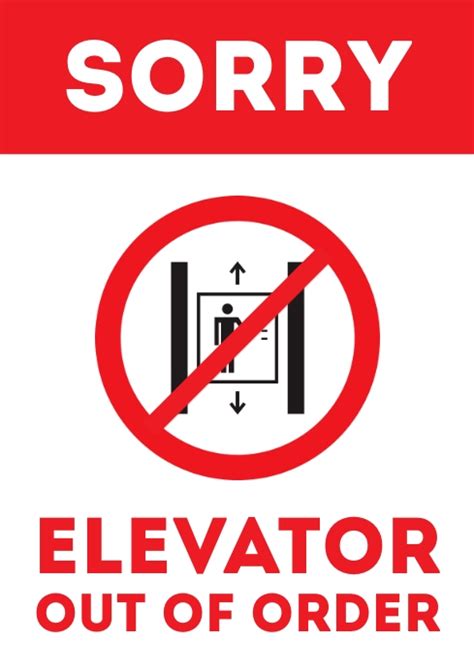 copy  elevator   order door sign  printable postermywall