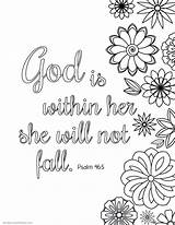 Coloring Bible Pages Verse God Her Within Printable Quotes Adults Kids Verses Scripture Quote Inspirational Book Strength Scriptures Adult Sheets sketch template