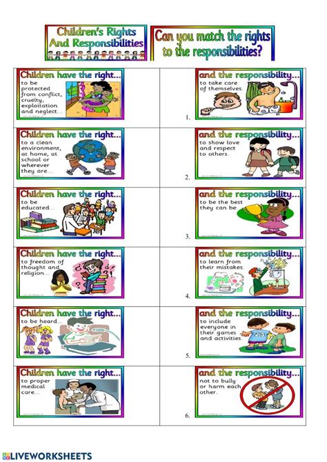 human rights online worksheet for grade 4 you can do the
