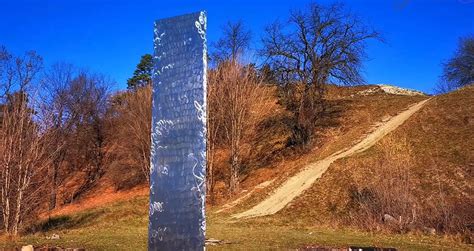 monolith disappears  utah  reappears  romania