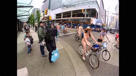 world naked bike ride vancouver youtube