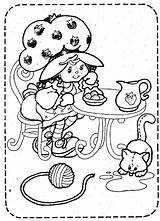 Coloring Strawberry Shortcake Fresa Tarta Erdbeer Aardbei Fragole Mermaid Coloringhome Animaatjes Ad3 Sc sketch template