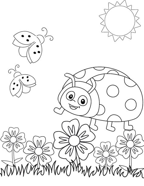 bugs coloring pages bee  butterfly printables spider etsy