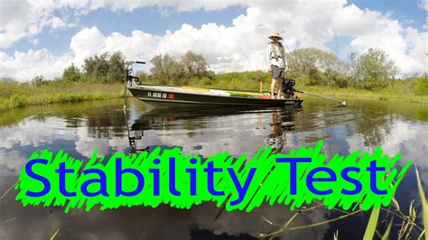 jon boat stability test review youtube