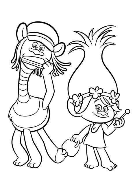 trolls coloring pages    print