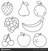 Obst Stockvektor Vektor sketch template