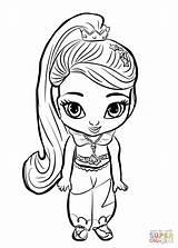 Coloring Leah Princess Pages Shine Shimmer Drawing Zac Cartoon Categories sketch template