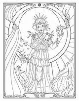 Pages Occult Coloring Template sketch template