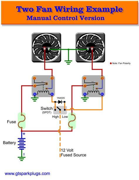 single electric fan wiring diagram