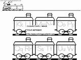 Train Coloring Alphabet Pages Little Color Kids Book Drawing sketch template