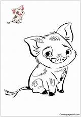 Moana Coloring Pages Pua Pig Disney Vaiana Printable Coloringpagesonly Lovely Coloriages Online Colouring Color Animal Ausmalbilder Drawing Choose Board Kawaii sketch template