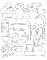 Coloring Tools Doctor Pages Template Embroidery Patterns Medicine Cabinet Digi Kaynak Sublimestitching sketch template