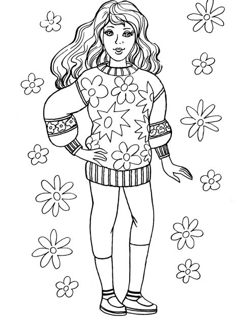girl coloring pages books    printable