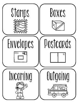 post office dramatic play printables  constance schmidt tpt