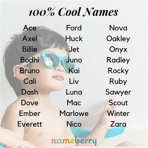 certified cool baby names  names exude awesome babynames