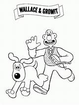 Wallace Gromit Coloring Pursuing Tocolor sketch template