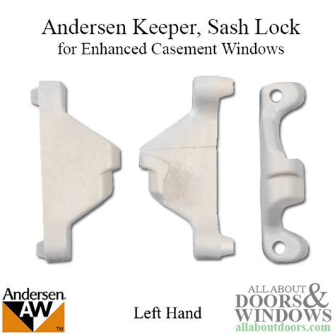 andersen enhanced casement window sash lock keeper left handed