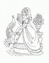 Coloring Disney Princesses Pages Princess Popular sketch template