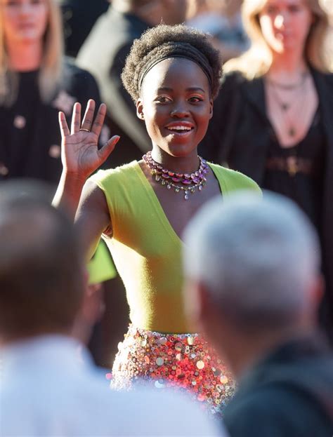 lupita nyong o and brother at the jungle book premiere popsugar celebrity photo 2