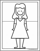 Coloring Mom Pages Mother Mothers Printable Print sketch template