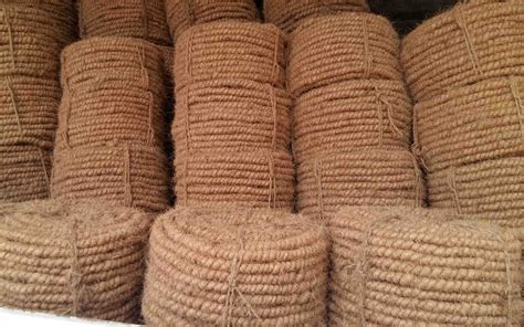 machined twisted fiberfmt coir rope  coir production  colombo