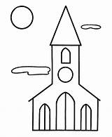 Eglise Kirche Ausmalbild Colouring Quality Journaling Malvorlagen Christian Imprimé sketch template