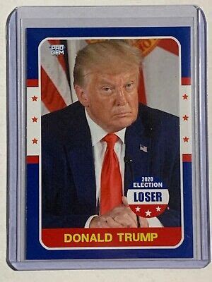 donald trump presidential election loser custom pro gem card  hand ebay
