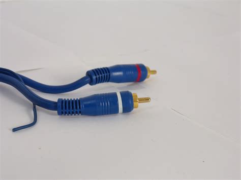 bkl high definition cinch cable ofc cable blau guter zustand