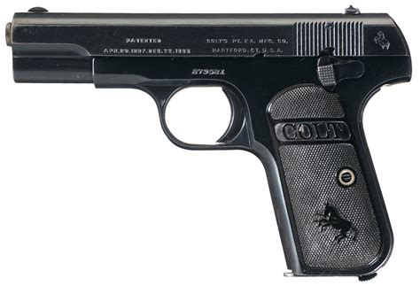 colt model  pocket hammerless semi automatic pistol rock island