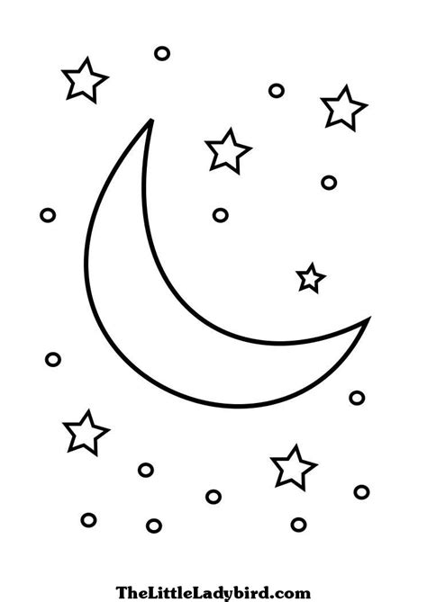 moon  stars drawing  getdrawings