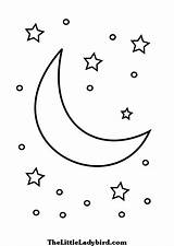 Coloring Moon Pages Stars Drawing Crescent Printable Template Getdrawings Miracle Timeless sketch template