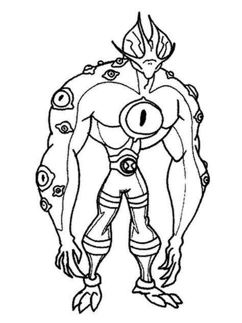 ben  omniverse coloring pages   ben  omniverse