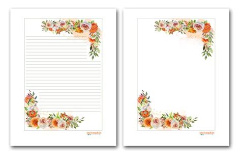 printable stationery   design options lined  blank