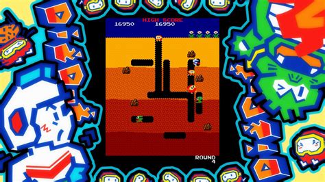 dig dug analisis review  precio video  experiencia de juego del clasico arcade de namco