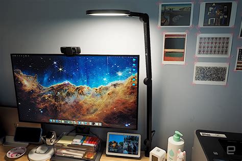 bought  led desk lamp gave    lighting  video