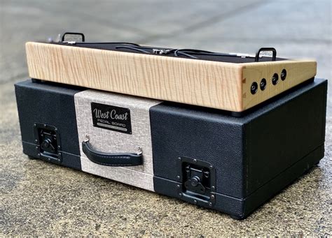 sexy flame maple custom pedalboard and hard case 100 usa