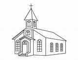 Church Coloring Wedding Drawing Pages Cute Churches Building Kids Sketch Etsy Choose Board sketch template