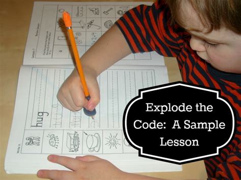 explode  code  sample lesson eclectic homeschooling