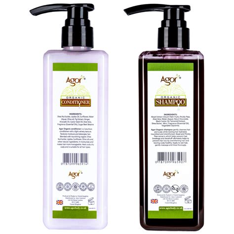 agor organic hair shampoo conditioner duo