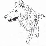Wolf Outline Deviantart Drawings Line 2010 sketch template