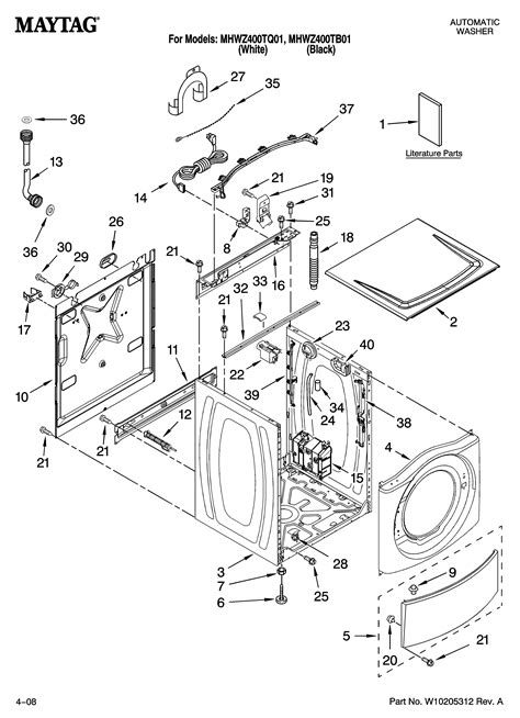 maytag centennial washer parts diagram