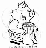 Popcorn Cat Happy Movie Clipart Cartoon Theater Thoman Cory Outlined Coloring Vector Line Clipartmag Drawing 2021 sketch template