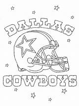 Coloring Pages Cowboys Dallas Nfl Print Printable Choose Board Cowboy Star Logo Football sketch template