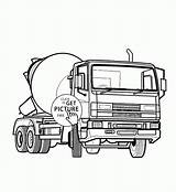 Coloring Pages Truck Wheeler Chevy Drawing Mixer Construction Pickup Tundra Toyota Printable Trucks Kids Drawings Clipart Silverado Getcolorings Sketch Lifted sketch template