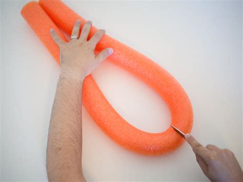 easy diy pool noodle chair float made with materials from