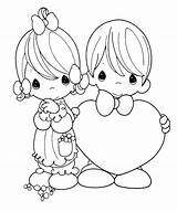 Coloring Pages Couple Cartoon sketch template